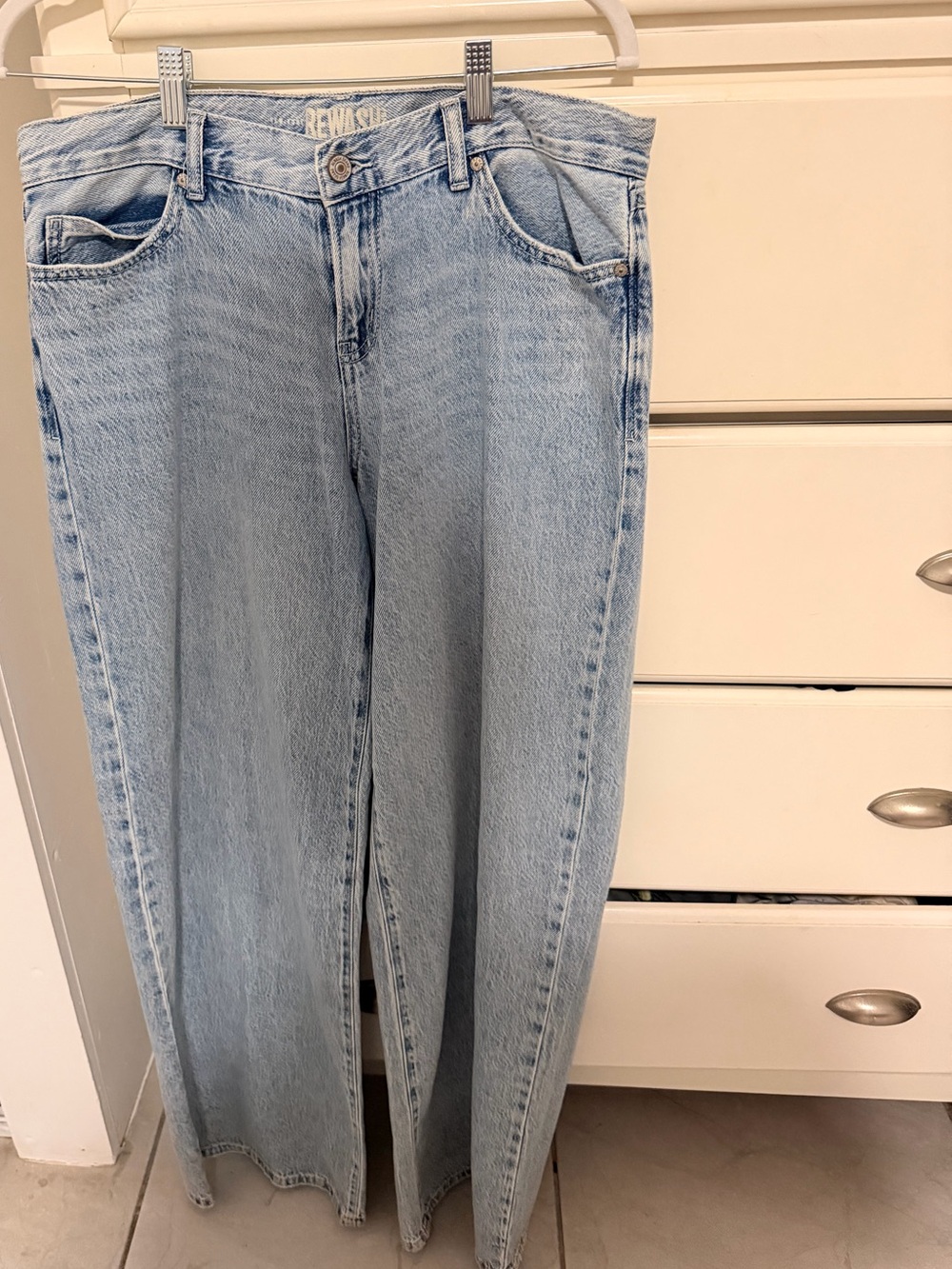 Rewash Light Blue Wide-Leg Jeans